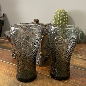 2x Coca-Cola glasses